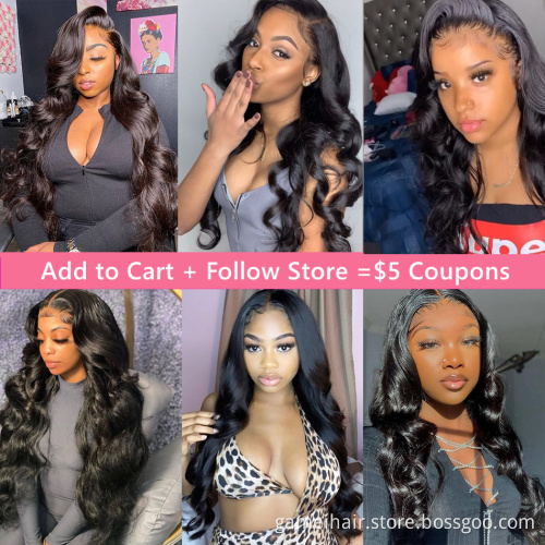 Best Hd Closure Lace Human Hair Wig Body Wave Transparent Lace Front Wig Brazilian Human Hair Full 360 Wig For Black Women